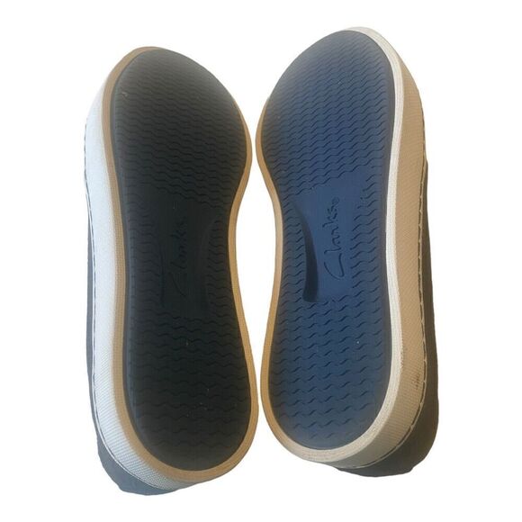 Clarks Collection Soft Cushion Blue Suede Lace Up Women's 8.5 - Picture 8 of 9